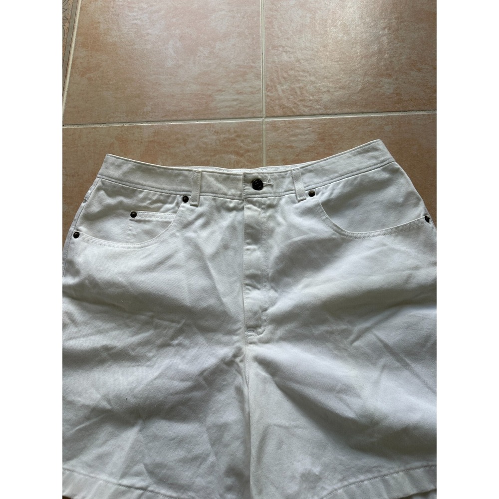 Talbots cotton denim Bermuda shorts White Women's Size: 16 - Picture 3 of 10